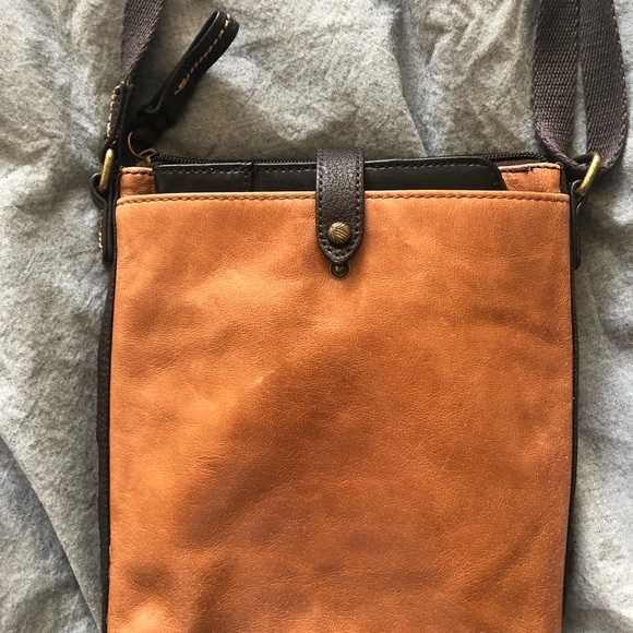 The Sak crossbody bag, leather, in warm browns and dark brown accents - Picture 7 of 9
